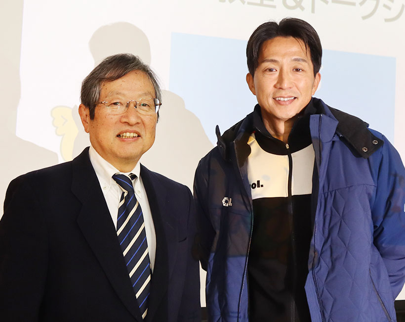 ロッテ、噛む力啓発第5弾　元プロ選手がサッカー教室開催　トークショーも