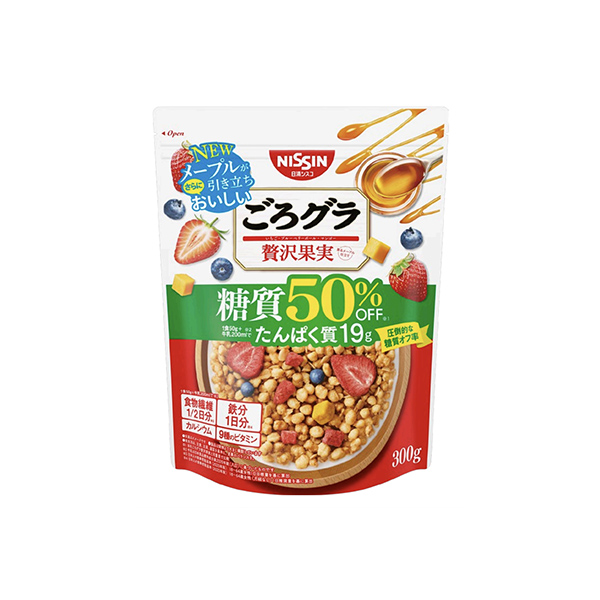 ごろグラ　糖質50％オフ　＜贅沢果実＞（日清シスコ）2026年3月2日発売
