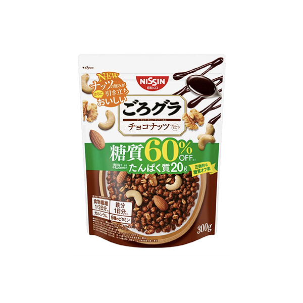 ごろグラ　糖質60％オフ　＜チョコナッツ＞（日清シスコ）2026年3月2日発&hellip;