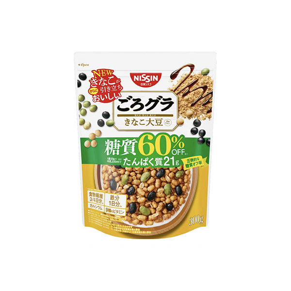 ごろグラ　糖質60％オフ　＜きなこ大豆＞（日清シスコ）2026年3月2日発売