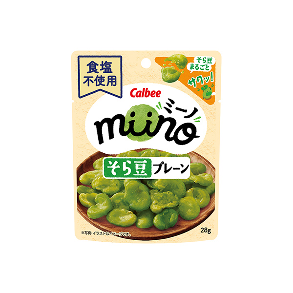 miino　＜そら豆　プレーン＞（カルビー）2026年2月23日発売