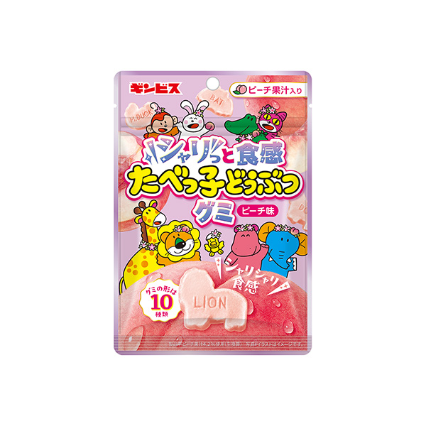 シャリっと食感たべっ子どうぶつグミ　＜ピーチ味＞（ギンビス）2026年3月9&hellip;