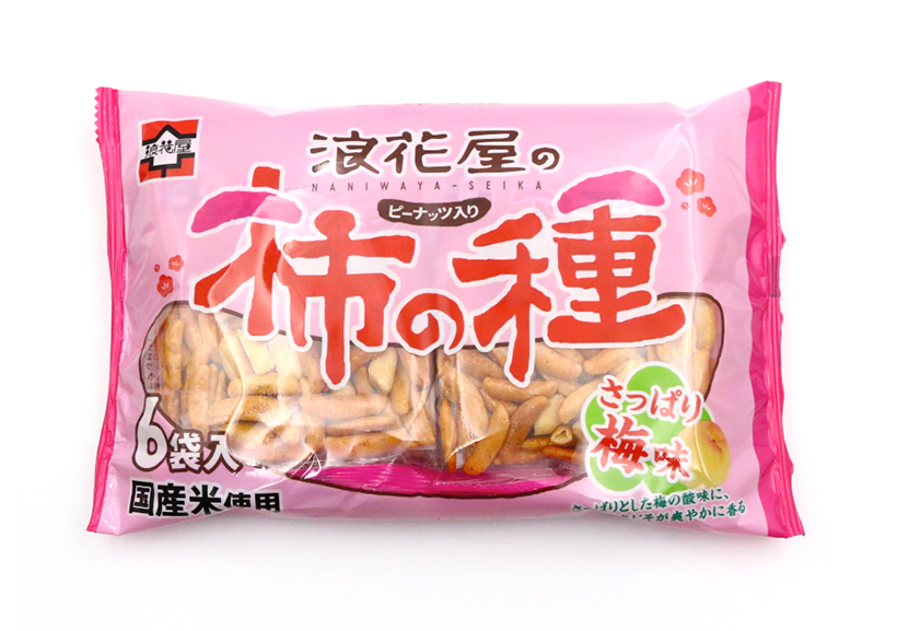 浪花屋製菓、「浪花屋の柿の種ピーナッツ入り　さっぱり梅味」発売
