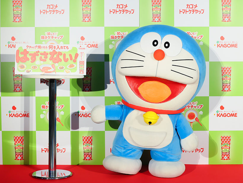 【速報】カゴメ、「焼きケチャップ」のキャラクターに「ドラえもん」
