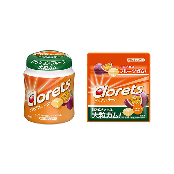 クロレッツ　ビッグフルーツ　＜パッションフルーツ＞（モンデリーズ・ジャパン）&hellip;
