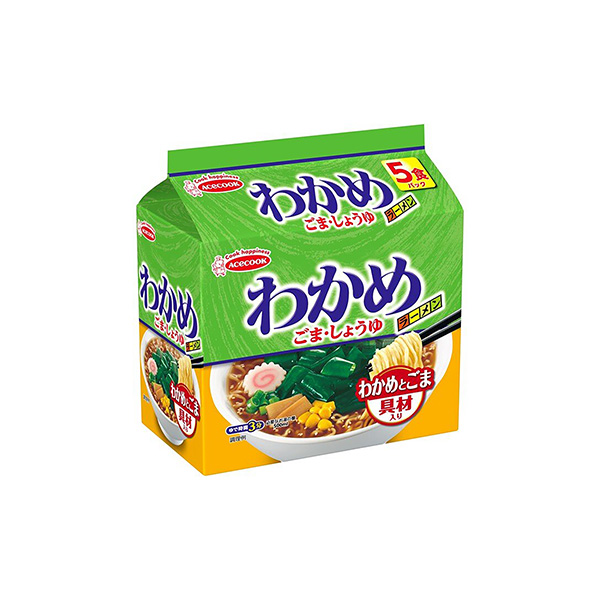 わかめラーメン＜ごま・しょうゆ＞（エースコック）2026年2月23日発売