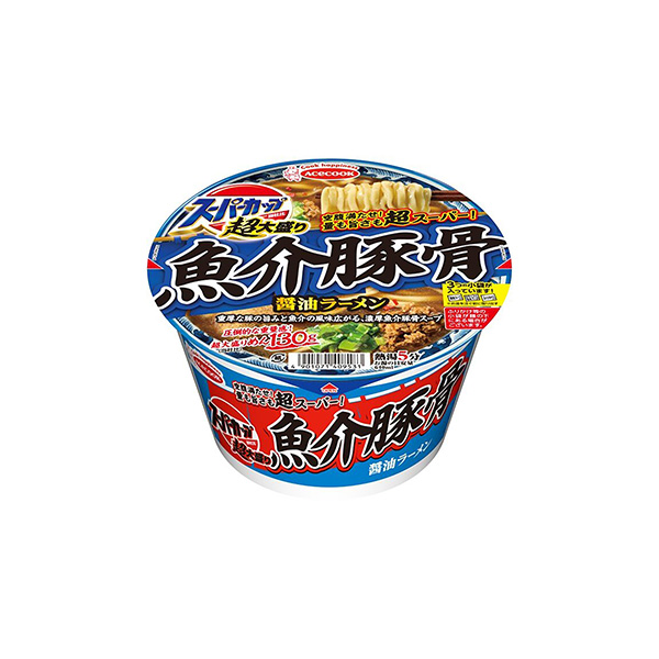 スーパーカップ超大盛り＜魚介豚骨醤油ラーメン＞（エースコック）2026年3月&hellip;