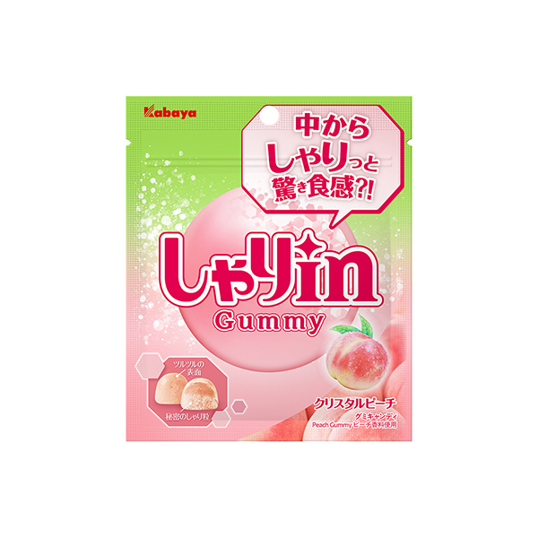 しゃりinグミ　＜クリスタルピーチ＞（カバヤ食品）2026年3月31日発売