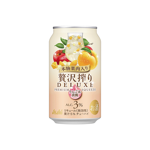アサヒ贅沢搾りデラックス　＜数量限定りんご＆黄桃果肉入り＞（アサヒビール）2&hellip;