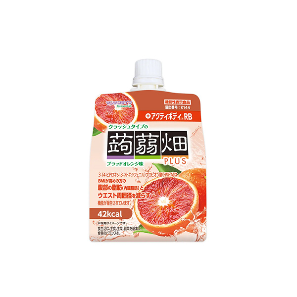 クラッシュタイプの蒟蒻畑　プラス　＜ブラッドオレンジ味＞（マンナンライフ）2&hellip;