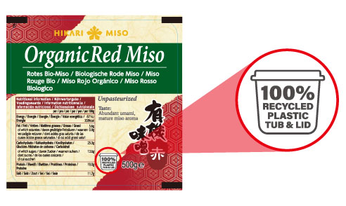 ひかり味噌、輸出容器に業界初の100％再生PET樹脂　プラ使用量削減
