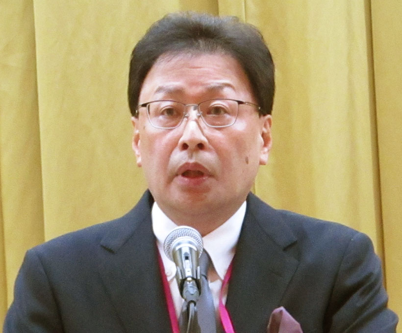 イオン九州入社式　グループ合同開催　自分の軸を磨く場に