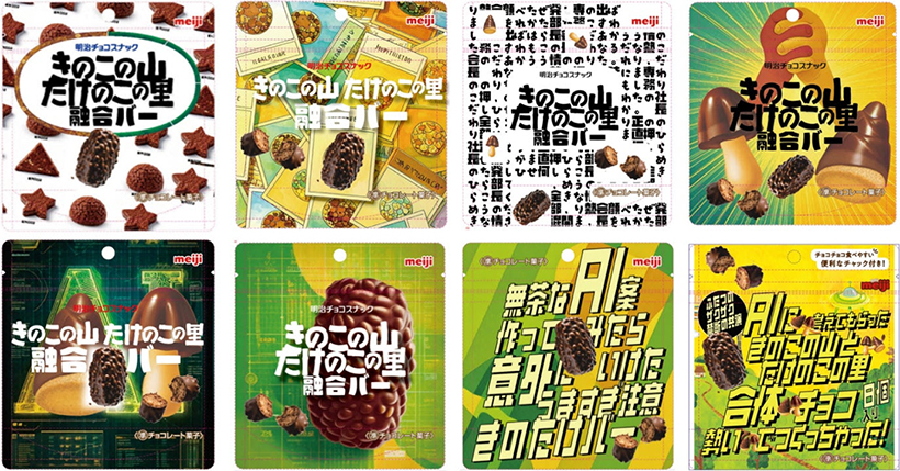 明治、「AI発案　合体しちゃった！きたきたのこのこの山里」数量・期間限定発売