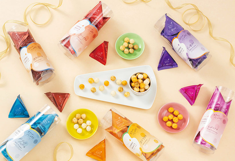 とよす、「こめまり」を刷新　思い結ぶ米菓スナック