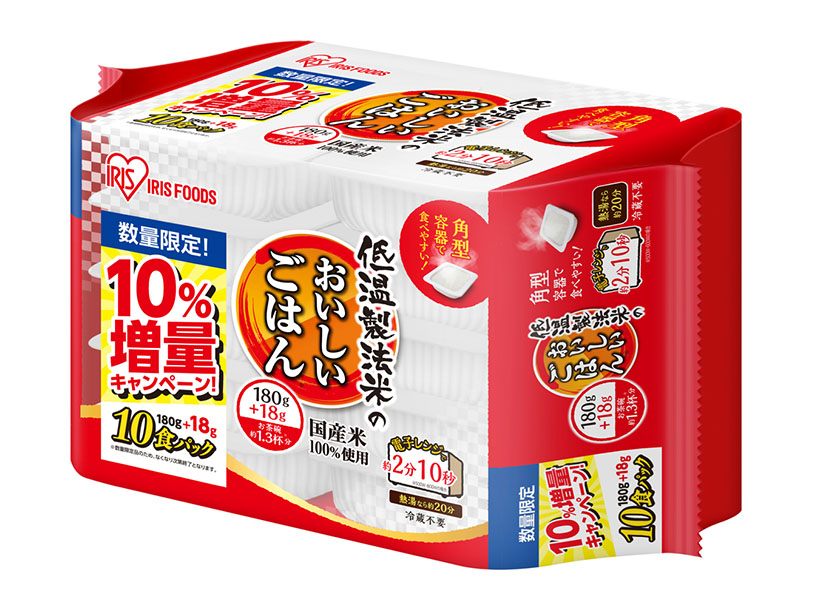 コメビジネス最前線特集：アイリスオーヤマ　生活者応援でパックご飯増量