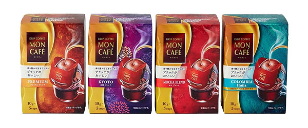 片岡物産、「モンカフェ」を刷新　5袋入りは北海道限定