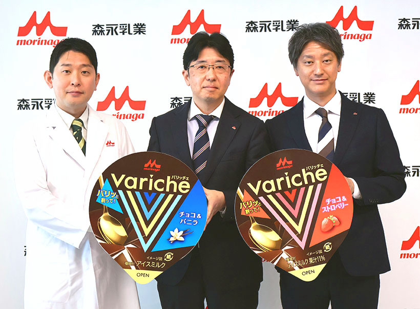 森永乳業、「Variche」全国展開　天面チョコ割り喫食アイス
