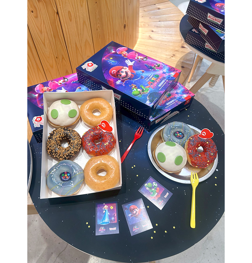 クリスピー・クリーム・ドーナツ、マリオ映画とコラボ　渋谷店では世界観演出