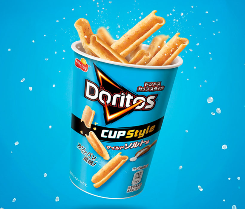 ジャパンフリトレー、「ドリトス」カップ新味をCVS先行発売