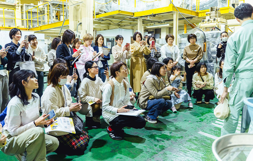 西村機械製作所で工場見学　「米粉と発酵のひびきぱん」講師35人交流