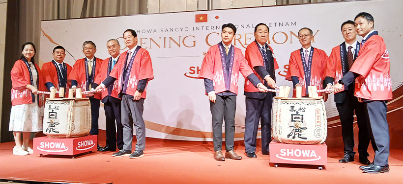 昭和産業、ベトナム開業披露式典　現地製造ミックス粉も