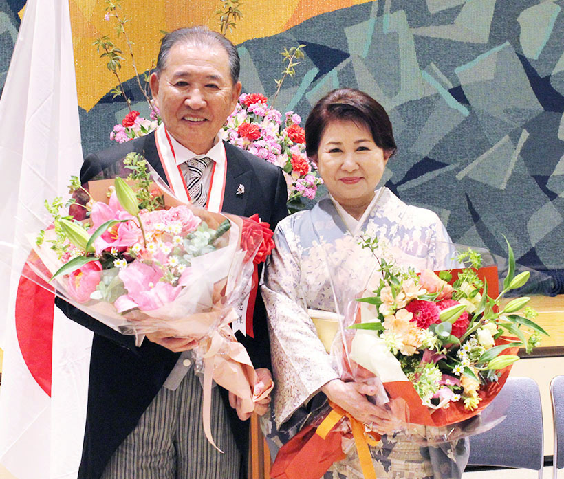 ヤマモリ・三林憲忠会長、三重県県民功労者表彰受章