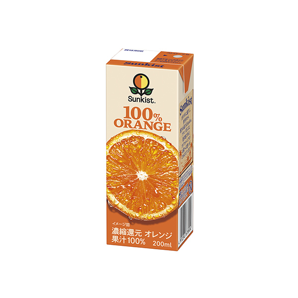 サンキスト　＜100％オレンジ＞（森永乳業）2026年3月31日発売