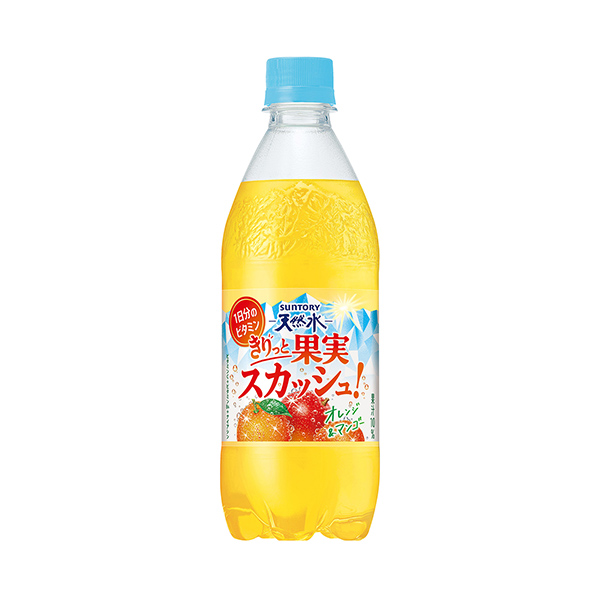 サントリー天然水　きりっと果実スカッシュ！　＜オレンジ＆マンゴー＞（サントリ&hellip;