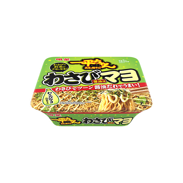 明星　一平ちゃん夜店の焼そば　＜わさびマヨ醤油味＞（明星食品）2026年4月&hellip;