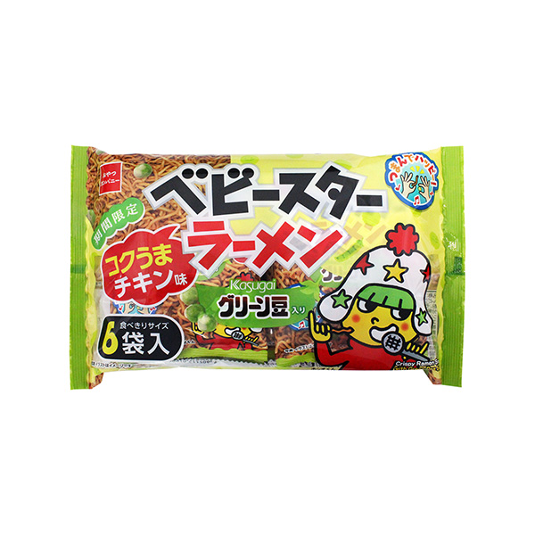 ベビースターラーメン　＜グリーン豆入りコクうまチキン味＞（おやつカンパニー）&hellip;