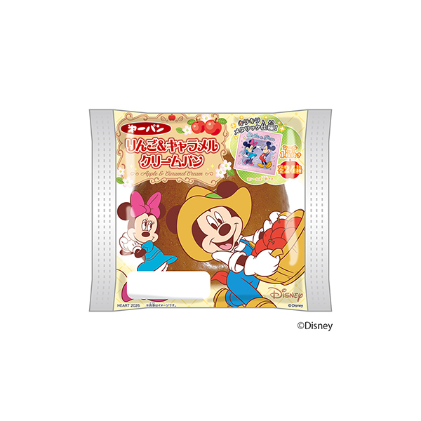 ディズニーキャラクター　りんご＆キャラメルクリームパン（第一屋製パン）202&hellip;