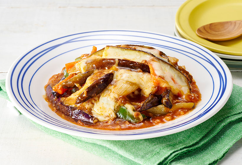 丸美屋「麻婆茄子の素」はひき肉入り　簡単に麻婆茄子がつくれます！