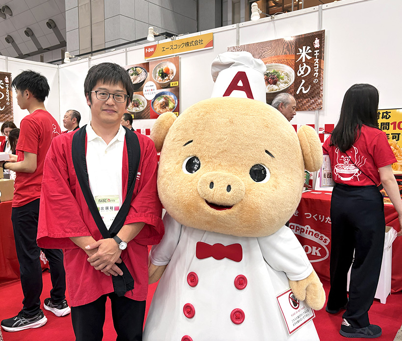 FABEX2026：エースコック、個食米めん再提案　ブース運営、社内一丸で