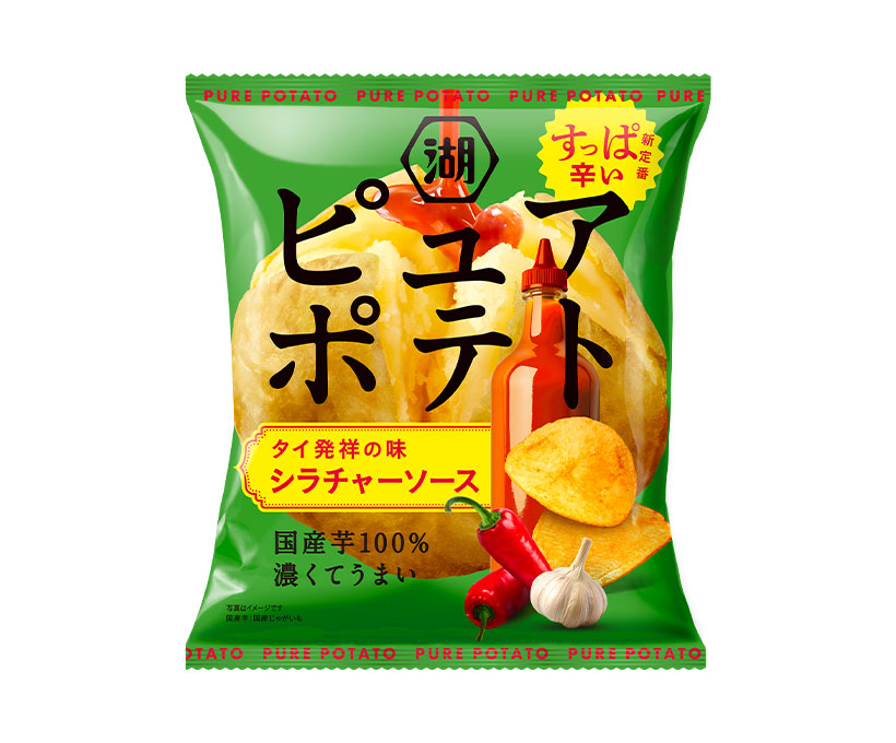 スナック菓子特集：湖池屋　「ピュアポテト」けん引