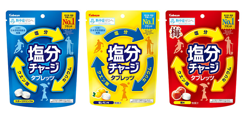 カバヤ食品、「塩分チャージタブレッツ」　今年も教育機関に無償提供