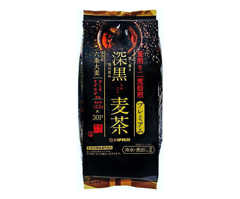 麦茶・健康茶特集：伊勢惣　釜煎り焙煎にこだわり「深黒麦茶」
