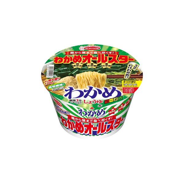わかめオールスター　わかめラーメン　＜しょうゆ＞（エースコック）2026年6&hellip;