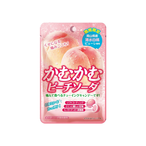 かむかむ＜ピーチソーダ＞（三菱食品）2026年6月1日発売