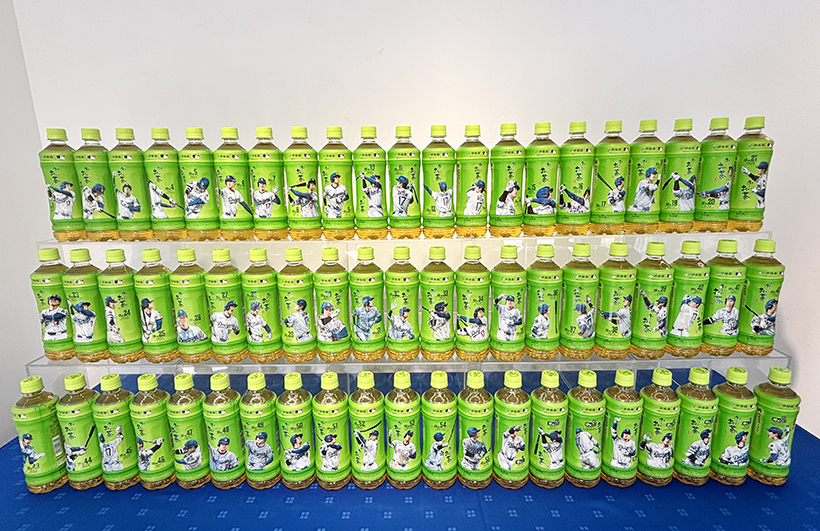 伊藤園、「お～いお茶」大谷翔平ホームランボトル発売　渋谷で掲示も