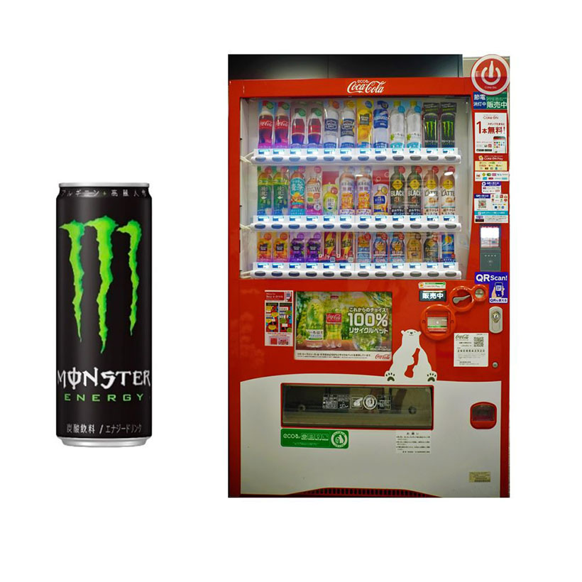 コカ・コーラボトラーズジャパン、自販機で「モンスターエナジー」展開