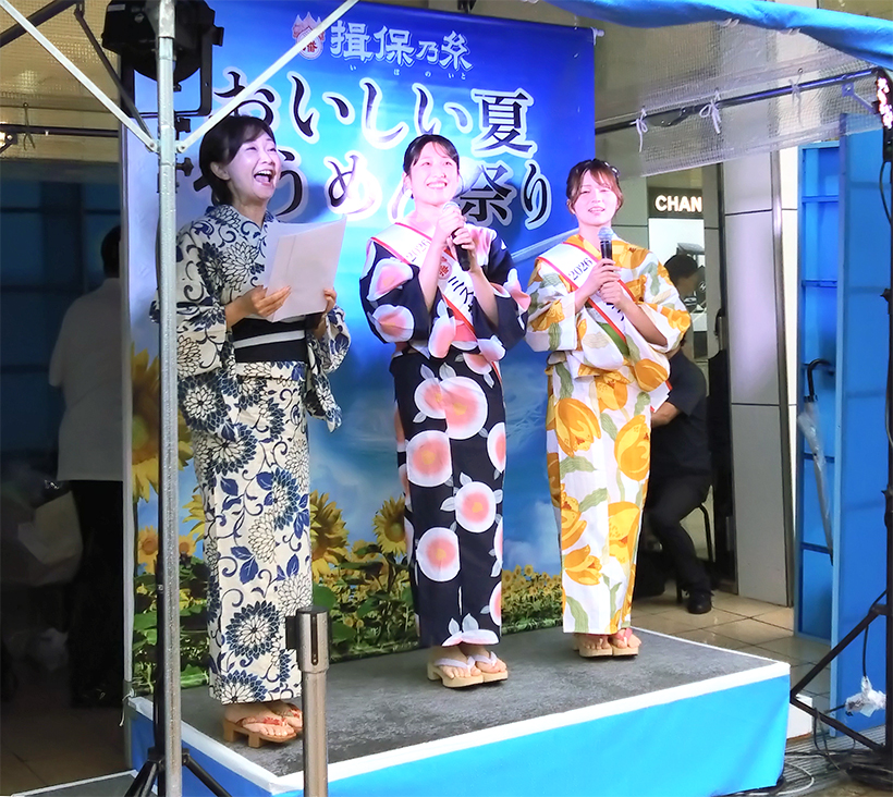 兵庫県手延素麺協同組合、山陽百貨店でイベント　揖保乃糸を無料試食