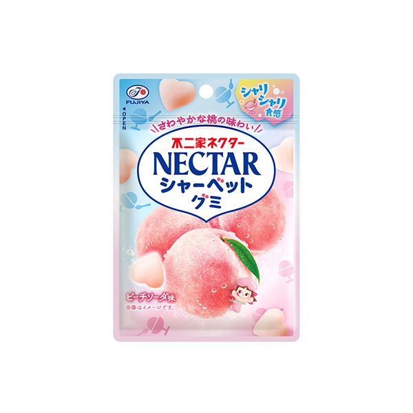 ネクターシャーベットグミ＜ピーチソーダ＞（不二家）2026年6月23日発売