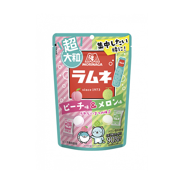 超大粒ラムネ＜ピーチ＆メロン＞（森永製菓）2026年7月21日発売