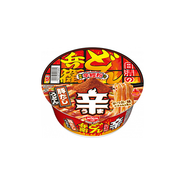 日清の辛どん兵衛　＜豚だしうどん＞（日清食品）2026年7月27日発売
