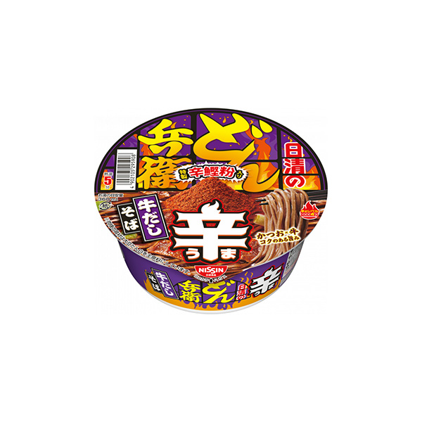 日清の辛どん兵衛　＜牛だしそば＞（日清食品）2026年7月27日発売