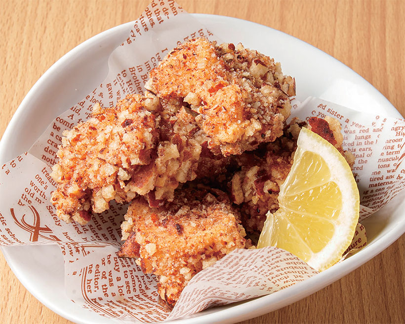 キラリと光る名脇役：そう唐揚げ　草加煎餅で作る鶏の唐揚げ　草加煎餅を衣に活用