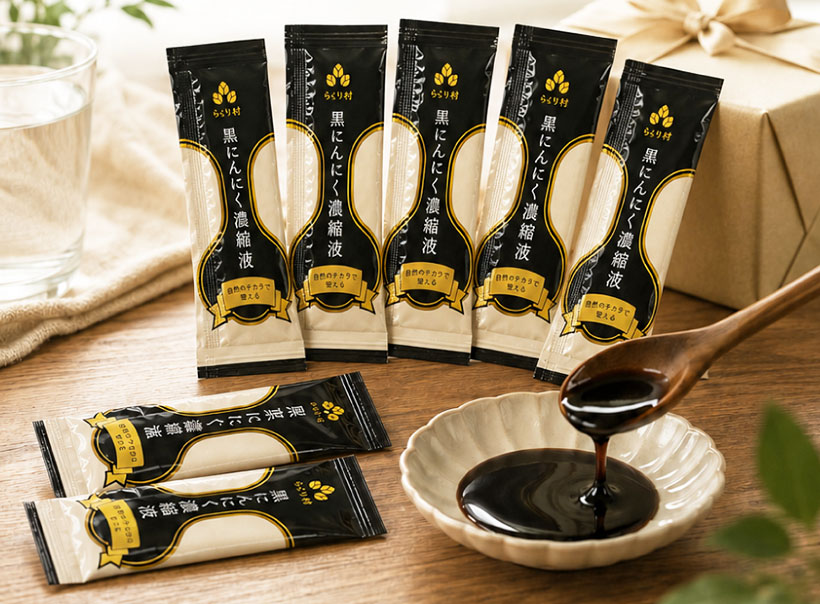 サラダコスモ、黒にんにく濃縮液サプリメント販売