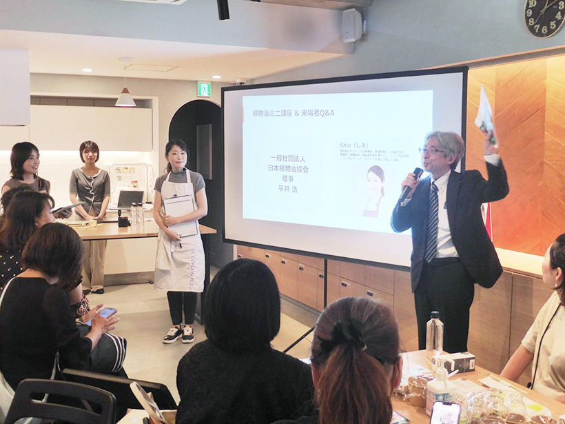 日本植物油協会、植物油の魅力発信　「オイルの日」に都内で調理実演・体験会
