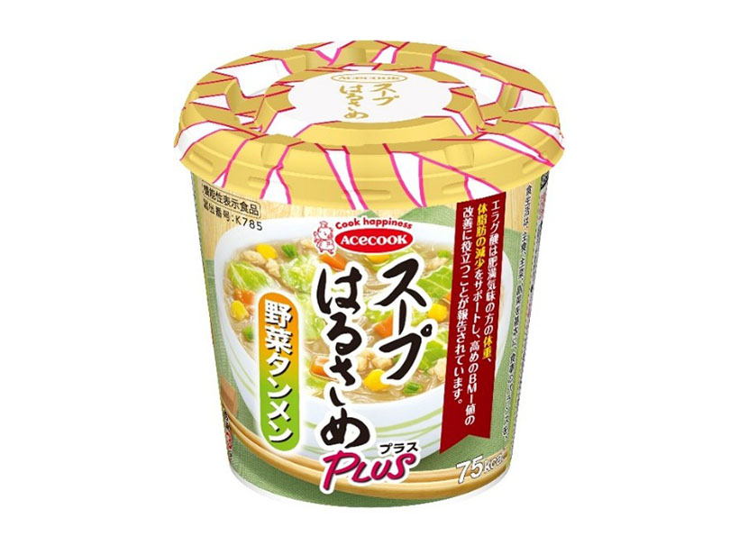 エースコック、「スープはるさめプラス」第2弾は「野菜タンメン」