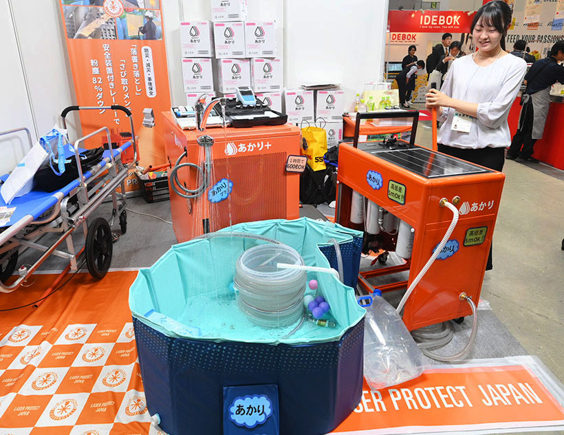 サンボレ、災害時用手動浄水器「あかり」訴求　現地水源を飲料水に